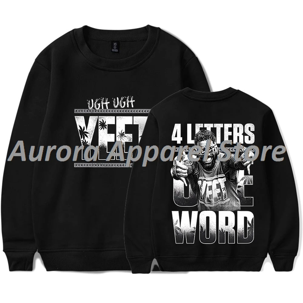 Jey Uso cuatro letras una palabra Yeet Logo sudaderas con cuello redondo Cosplay mujeres hombres moda camiseta de manga larga