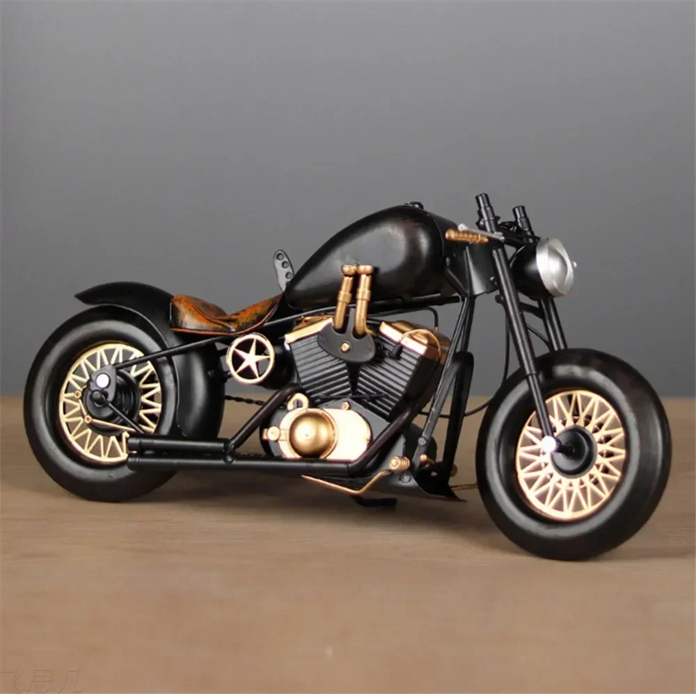 

Handmade Vintage Harley Motorcycle Model For Home Decor Decoration Desk Accessories Living Room