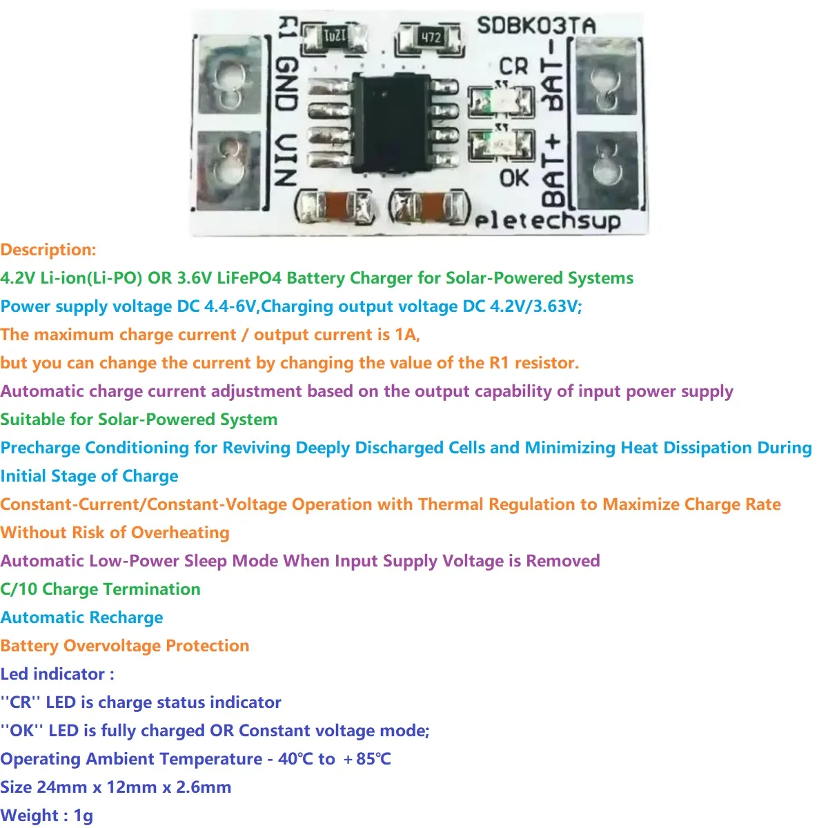 4.2V 3.6V Charger M…
