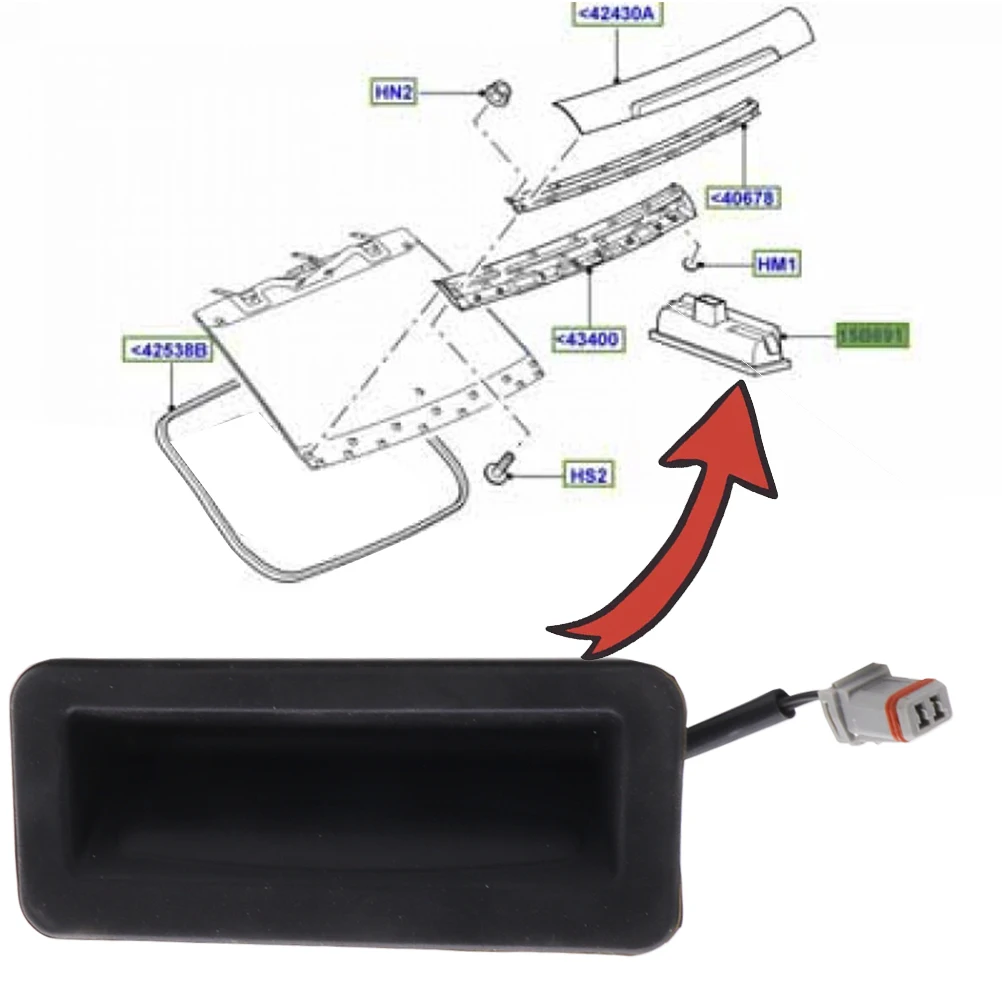 Rear Boot Tailgate Release Switch Replacement Tailgate Release Handle Switch For Range Rover Sport 2005-2017 OE# TLRYUZ500020