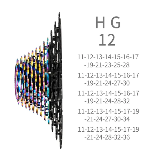 Imagen 2 del producto ZTTO-Cassette ultraligero para bicicleta de carretera, 11/12 velocidades, 11s, 12s, 11-28/30/32/34/36T, piñón ULT, rueda libre, 112g ~ 146g, 11V, 12V, Gravel K7 HG