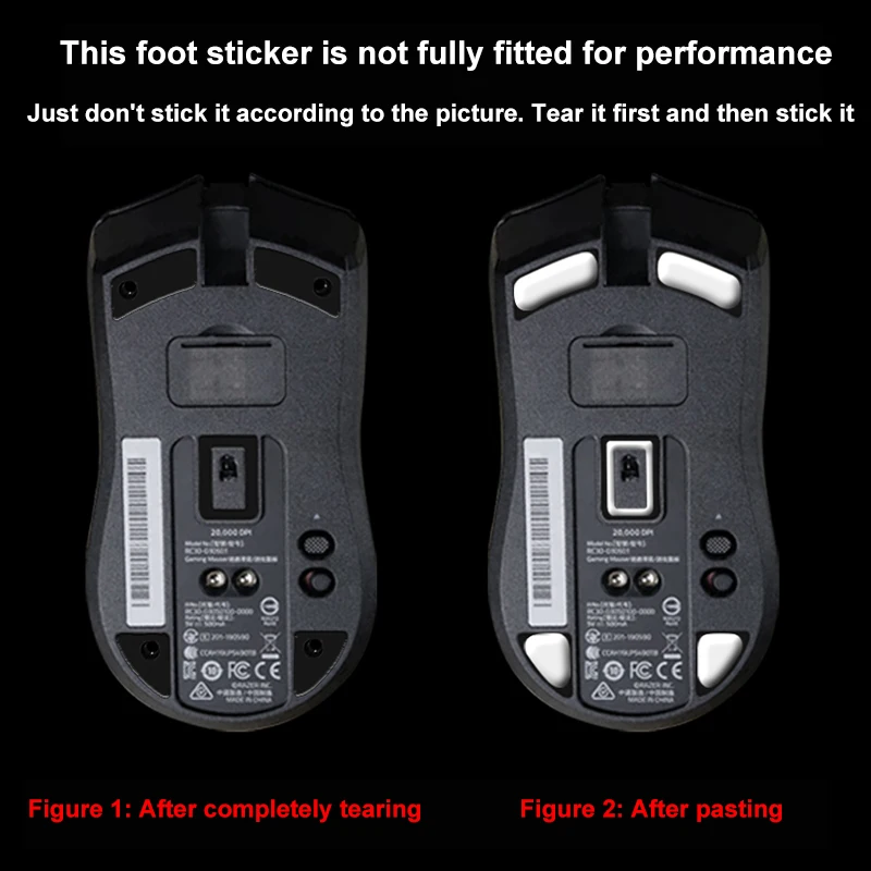 For Razer Basilisk Viper V2 Elite Standard Viper Ultimate Mini Mamba Wired Mouse Footpad Viper V2PRO Wireless Foot Sticker Parts