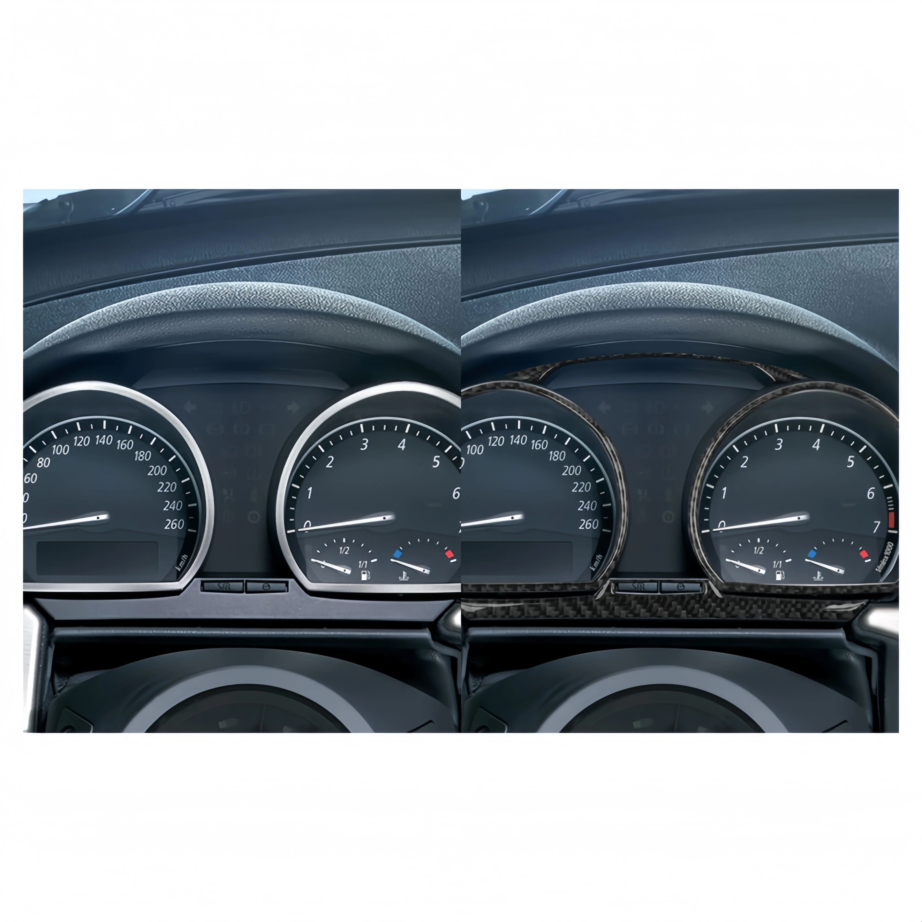 For BMW Z4 E85 2003-2008 Interior Accessories Carbon Fiber Auto Dashboard Speedometer Panel Surround Decor Cover Trim Stickers - view 4