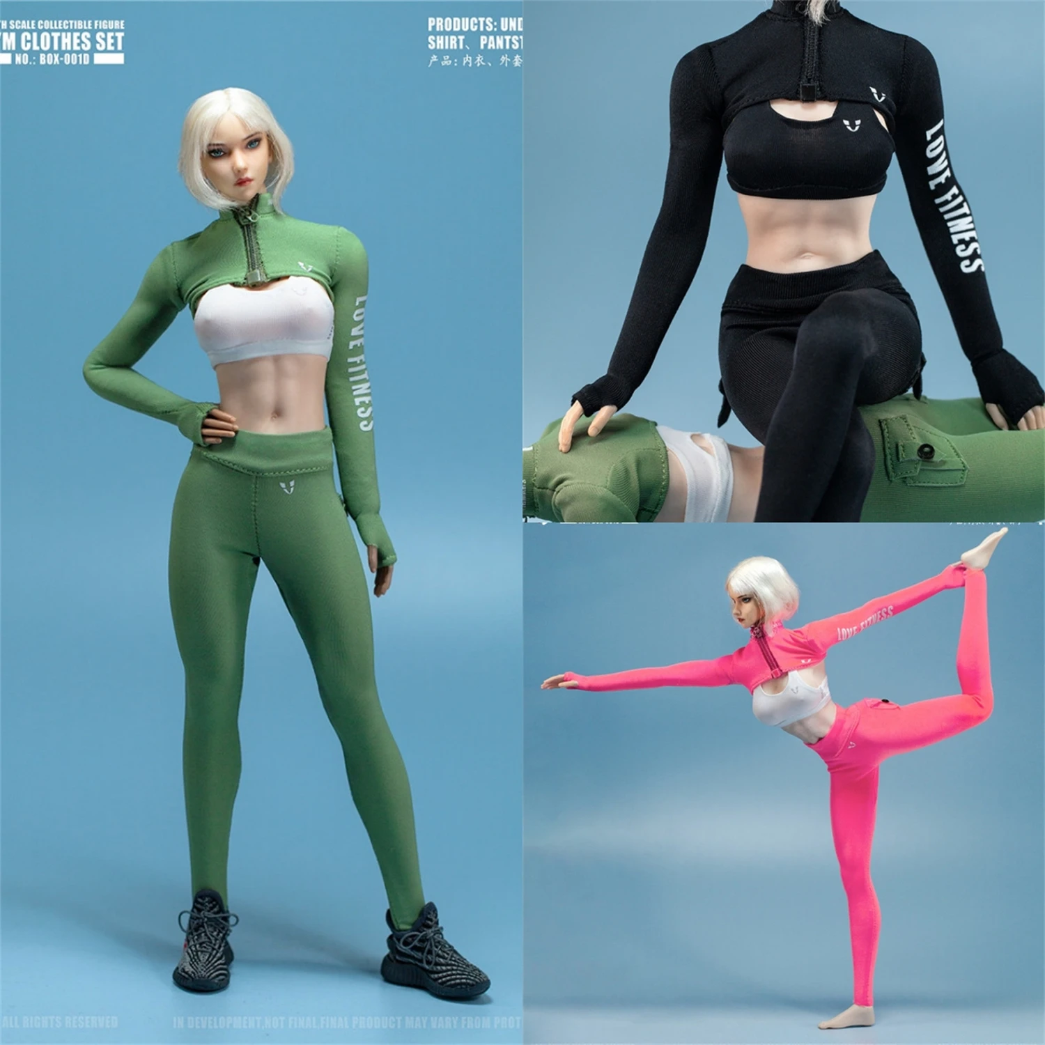 BOX STUDIO 1/6 BOX-001 Yoga Sportswear Sports Clothes Fit for 12\