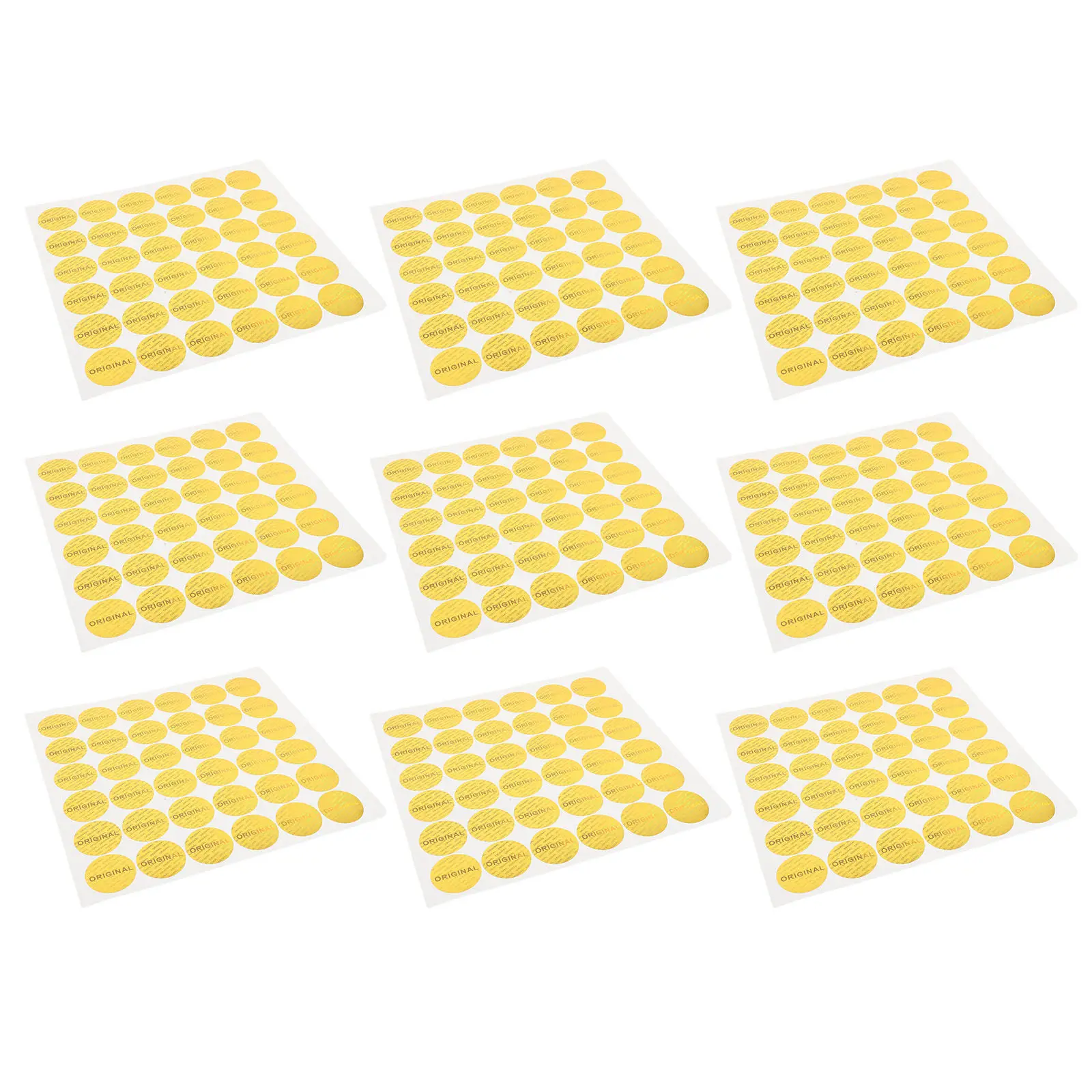 500Pcs Holographic Anti-Counterfeiting Sticker Labels 1 Inch Tamper Proof Seals Self-Adhesive Glitter Decals for Trading Parties