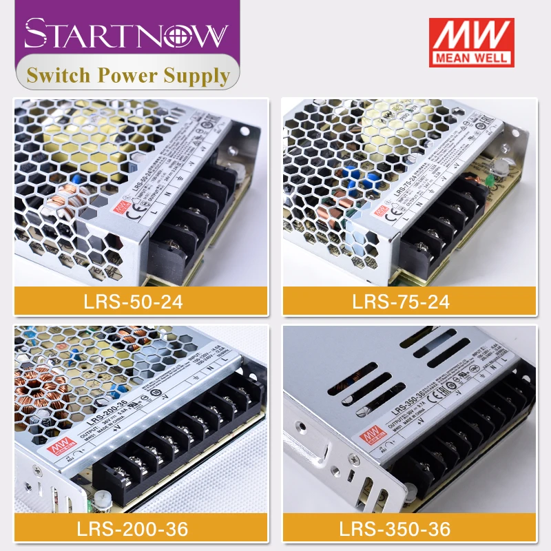 Startnow LRS-350-36 Switch Power Supply for Laser Controller Original MW Taiwan Meanwell Switching Power Supply 24V 36V 48V 350W