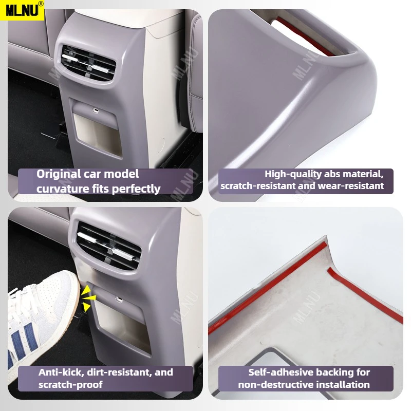 Plaque de coup de pied de siège arrière pour accessoires MG4 EV/ELECTRIC, matériau ABS 2026/2025 de qualité supérieure, résistant aux coups de pied et aux taches, étanche