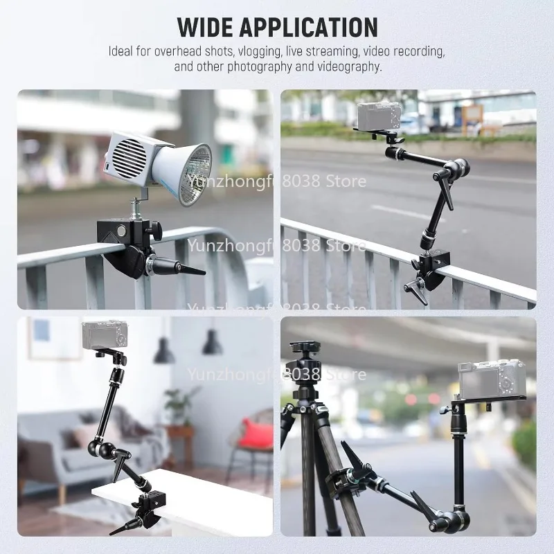 Variable Friction Magic Arm with Camera Holder for Camera Video Studio Photos