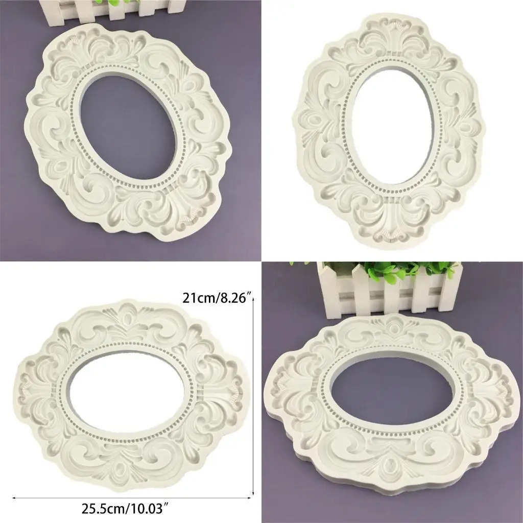 

E8BD Photo Frame Silicone Mould Jelly Molds Chocolate Mold Baking Molds DIY Soap Making Gadgets Perfect Gift for Baking Lover
