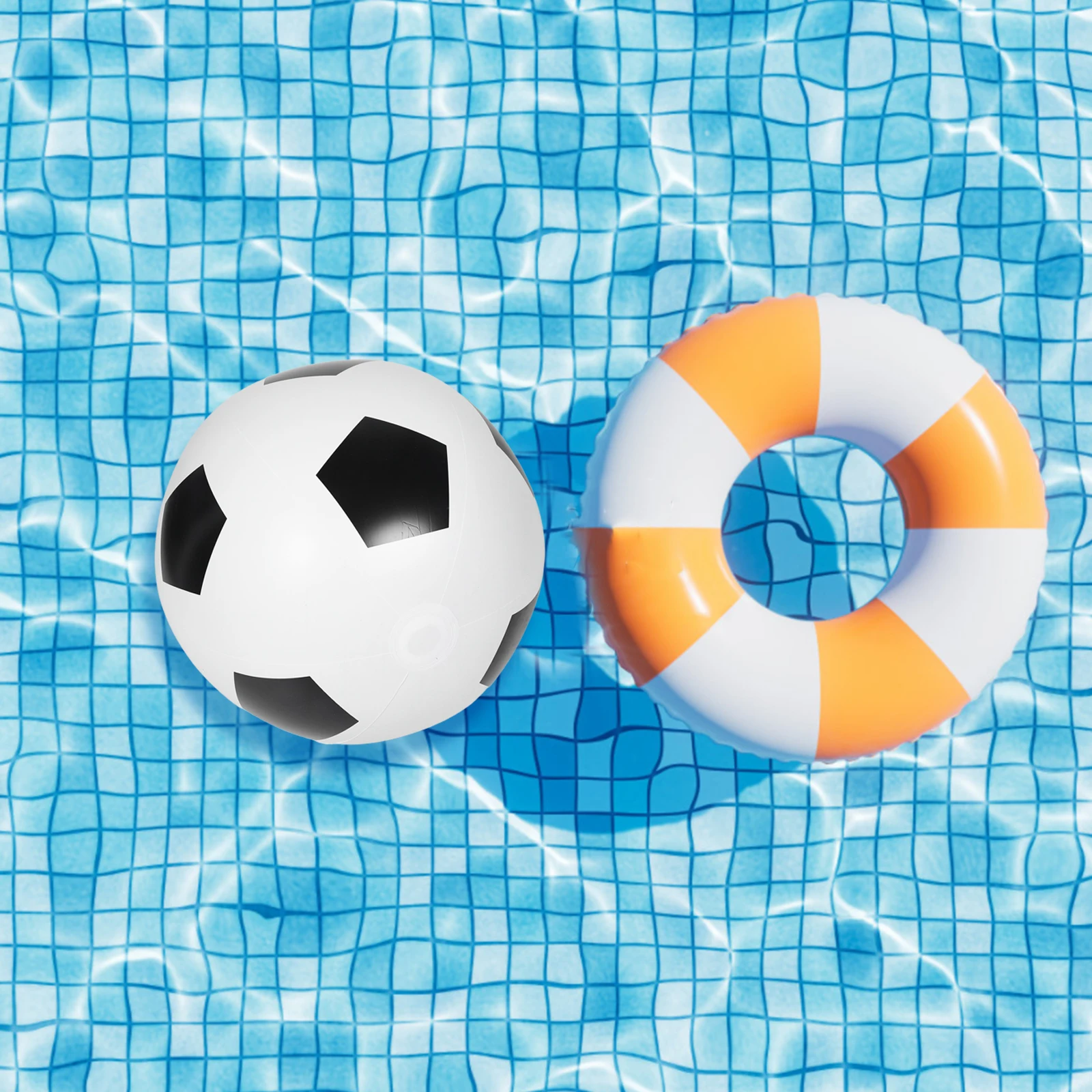 60Cm Inflatable Football Giant PVC Blow Up Soccer Ball for Kids Outdoor Beach Pool Water Games Portable Sports Activity Family