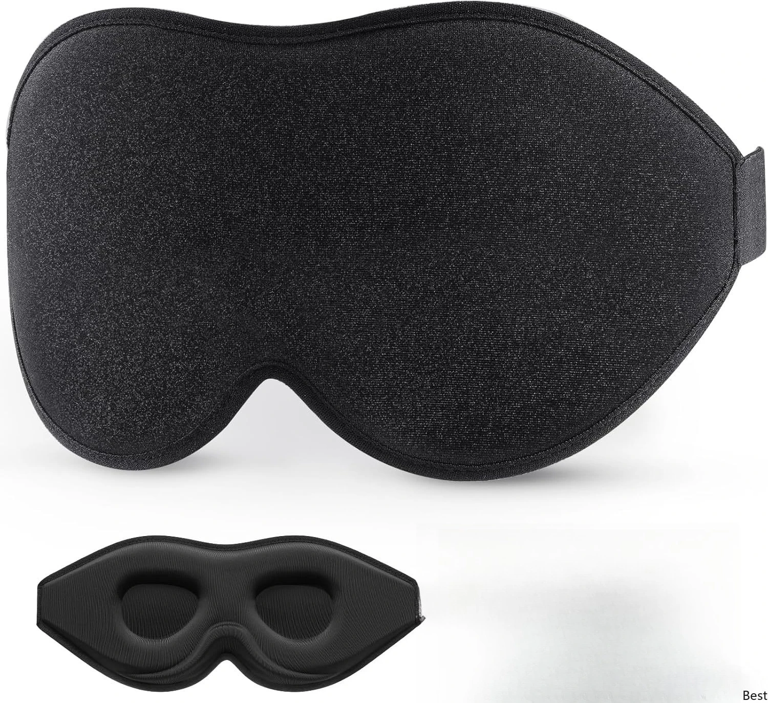 

LitBear Sleep Mask for Side Sleeper Women Men, Eye Mask for Sleeping Light Blocking, 3D Contoured Cup Sleeping Mask, Soft Breathable Sleep Eye Mask with Adjustable Elastic Strap for Travel