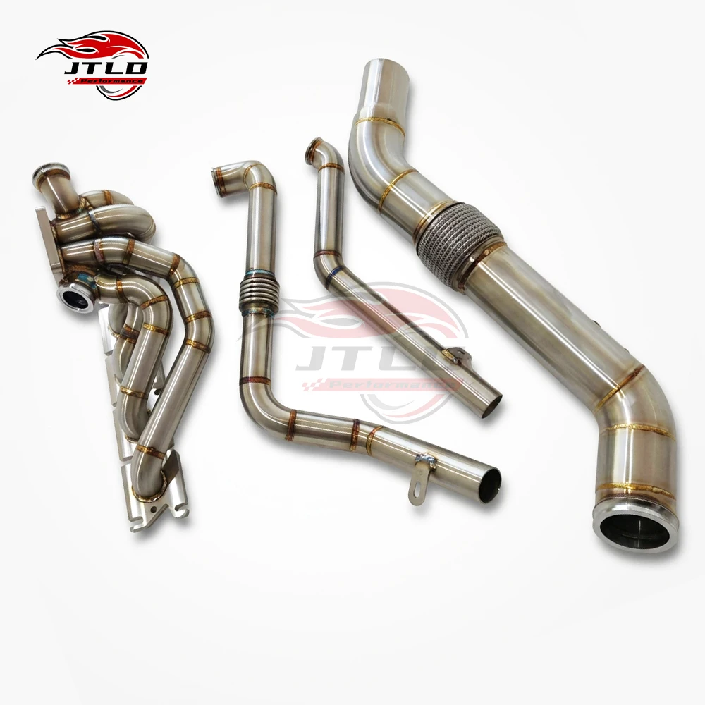 S58 Turbo Manifold Exhaust Header Downpipe Kit For BMW G80 M3 G82 M4, Premium Stainless Steel Racing Performance Upgrade Kit