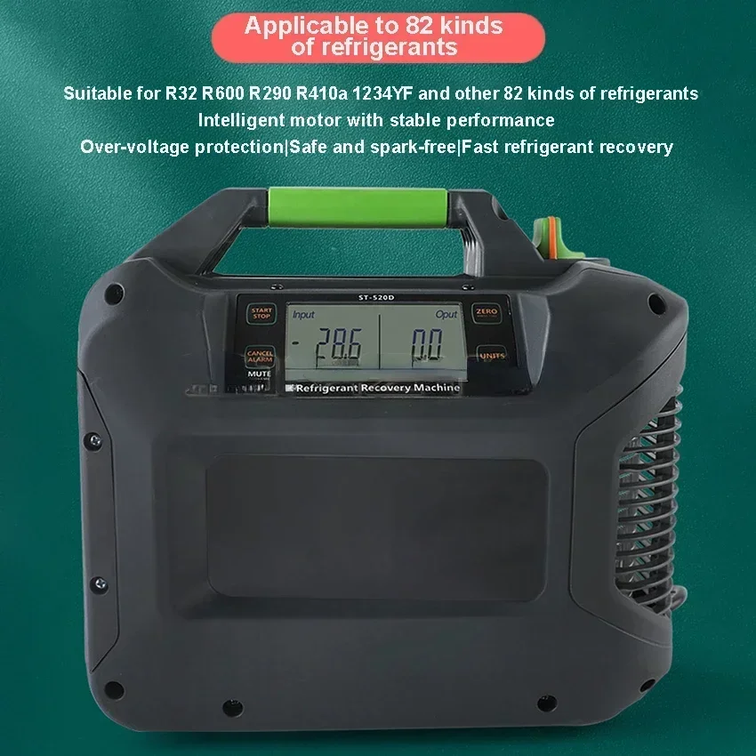 Hot SalesST-520D Refrigerant Recovery Machine Portable Car Air Conditioning Maintenance Compressor 220V With 1HP DC Brushless Mo