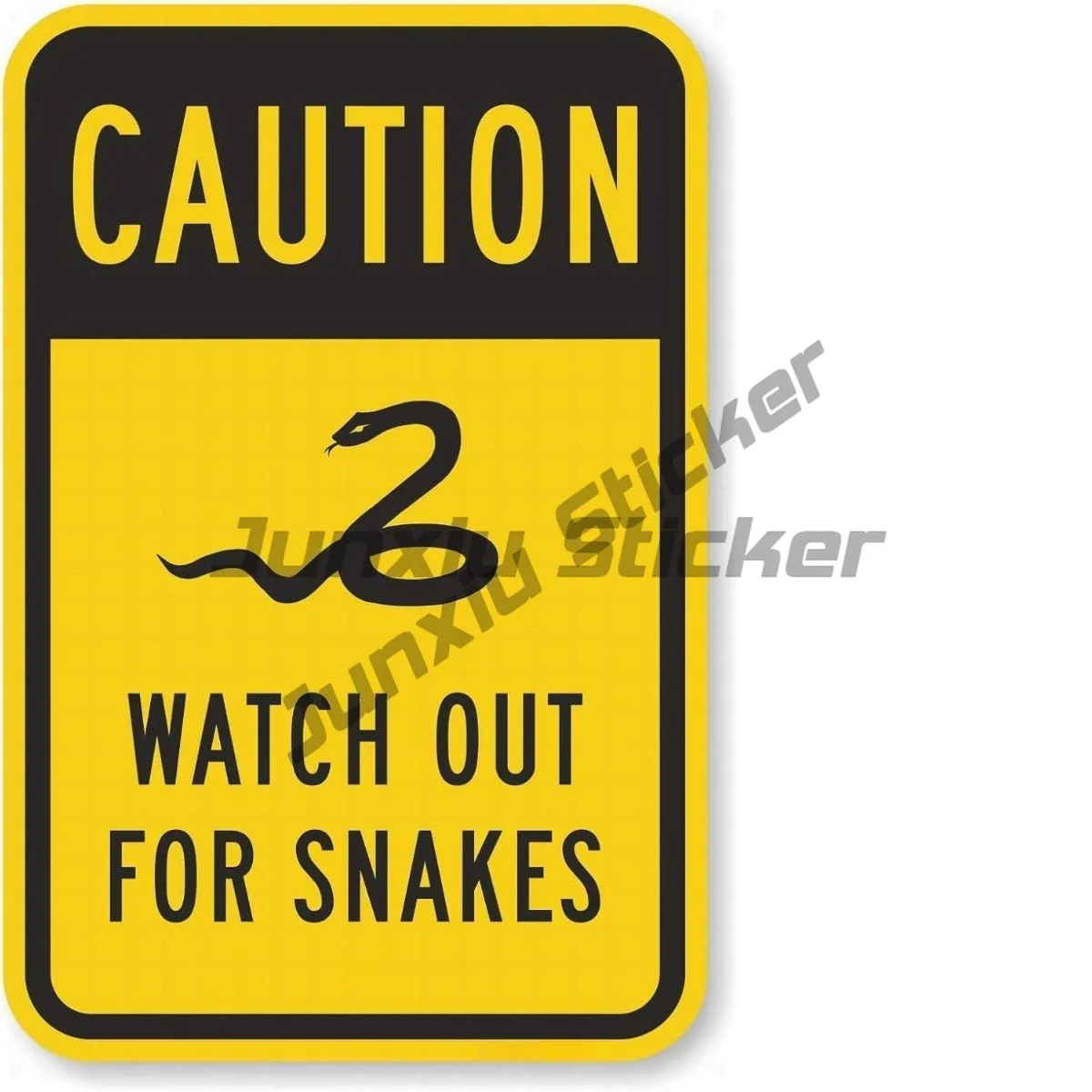 

Watch Out for Snakes Safety Sign Danger Sign Watch Out for Snakes Wall Art Warning Caution Stickers and Decals