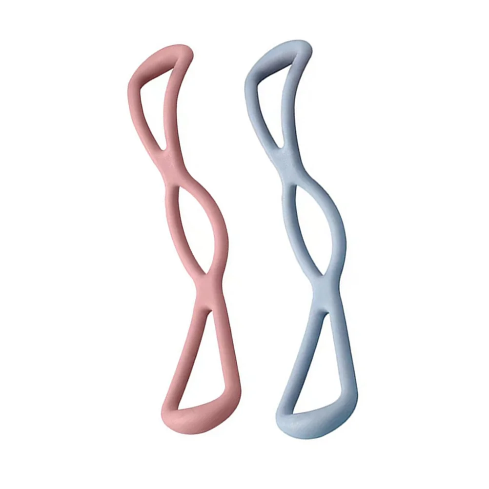 2 قطعة أربطة مقاومة للياقة البدنية قسط Tpe دائم مطاطا تمتد سحب حبل لليوجا بيلاتيس كمال الاجسام التدريب #4