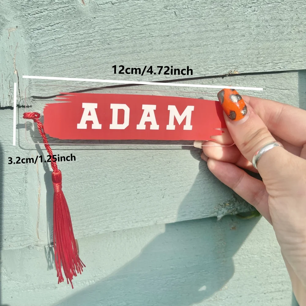 Customized football sports jersey bookmarks with cotton tassels - Customizable in bright colors - A gift for dad, son, or brothe view 6