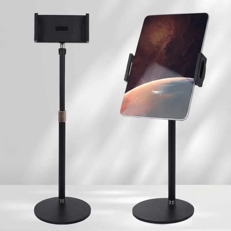 Metal Round Disk Lazy Bracket Desktop Stand for Phone Microphone Tablet Live Streaming Multi-Function  Holder Practical