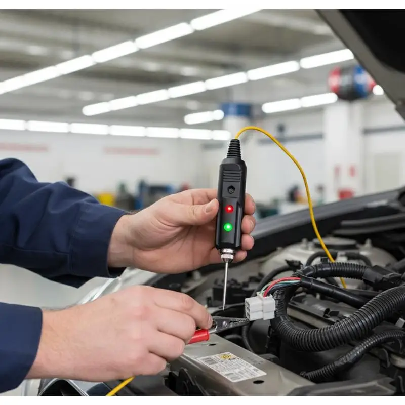 Multifunctional Automotive Voltage Tester DC6-24V Dual-color LED Car Voltage Test Probe With Buzzer High Sensitivity