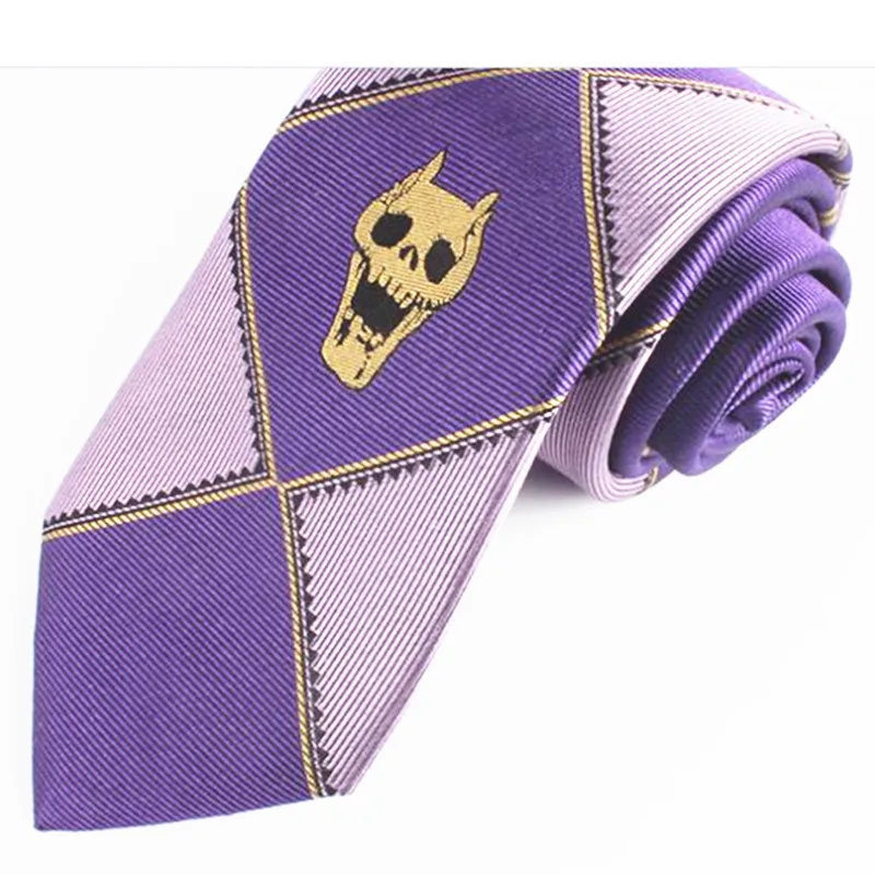 เนคไทลายหัวกะโหลกคอสเพลย์อนิเมะคิระ โยชิคาเกะ สำหรับชุดคอสเพลย์อนิเมะแบบยูนิเซ็กซ์ อุปกรณ์ประกอบฉาก