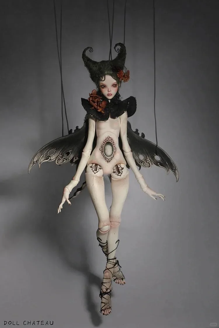 

New sd BJD doll 1/3 girl Lanny Animal, featuring butterfly wings and multi-joint spirits, is an articulated resin toy doll avail