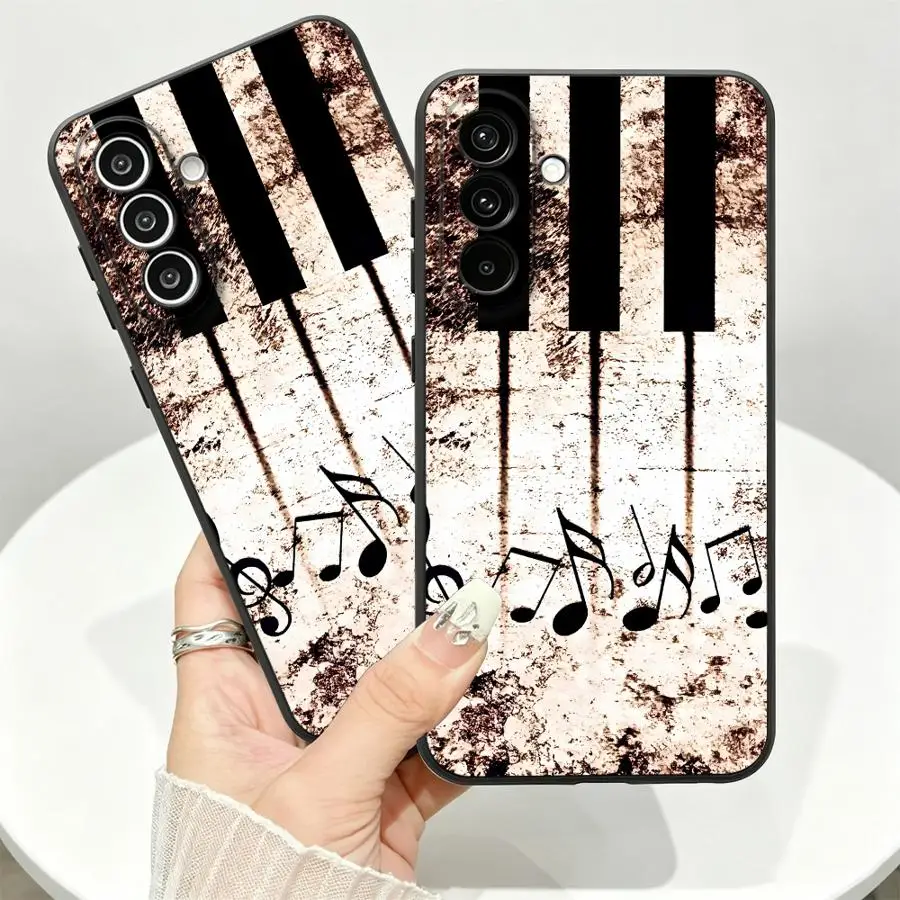 Rustic Piano Phone Cover Case for Samsung Galaxy A57 A55 A73 A51 A06 A15 A05 A23 A25 A16 A37 A70 A13 A41 A53 A17 A50 A12 A52 A36