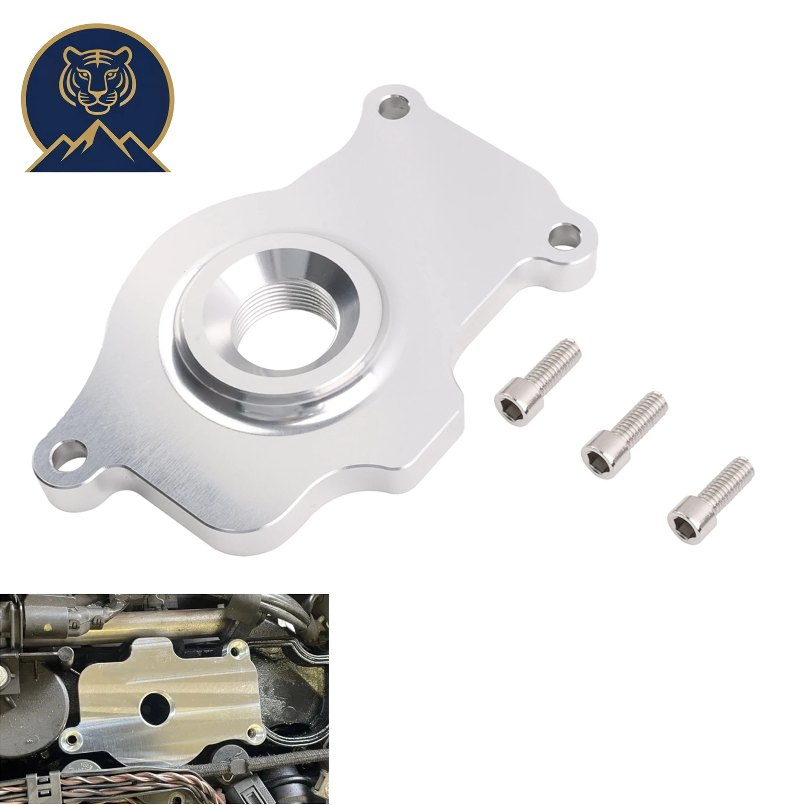 

Модернизированная алюминиевая сапунная пластина для BMW M57 M47, замена дизельного двигателя OE PCV