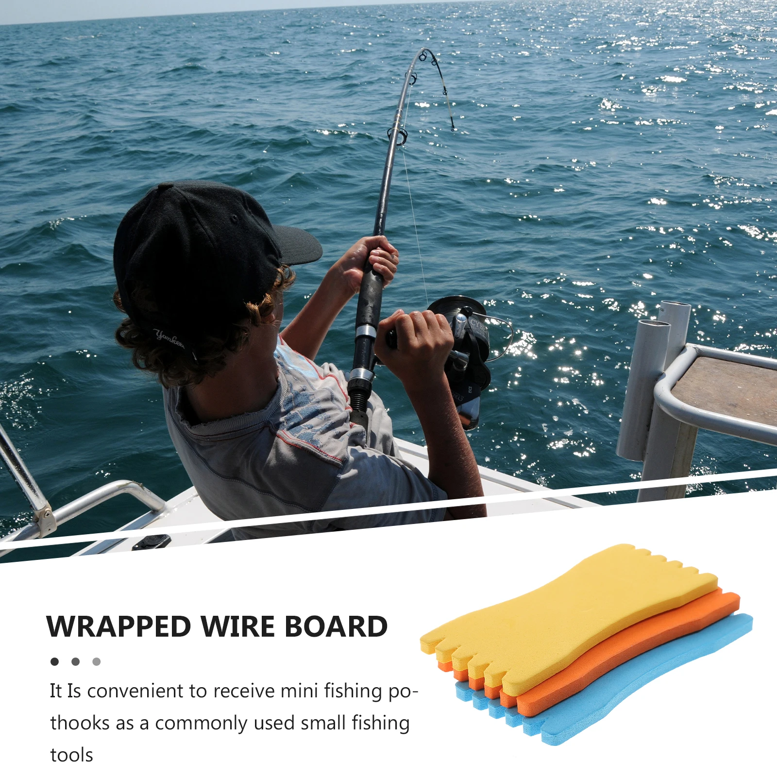 

10 Pcs Fishing Line Board Sponge Foam Wire Wrapped Twine Accessories Winding Catfishing Tackle Lightweight Quick Dry