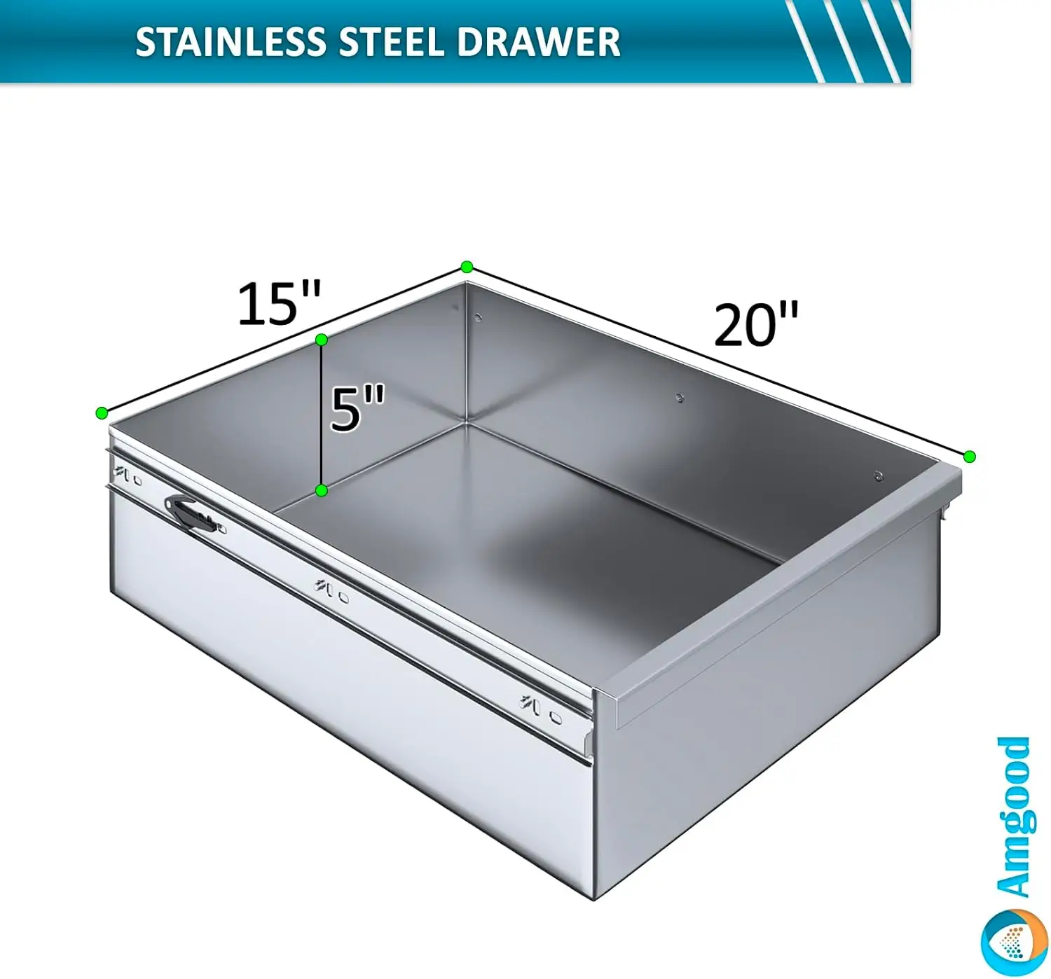 Stainless Steel Table with Drawer | Commercial & Residential Kitchen Laundry Garage Utility Bench | NSF Metal Prep Table