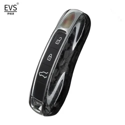 Carbon Fiber Car Key Case Fit for Porsche 911, Cayenne, Panamera, TAYCAN Smart Remote Shell, Auto Car Remote Accessory