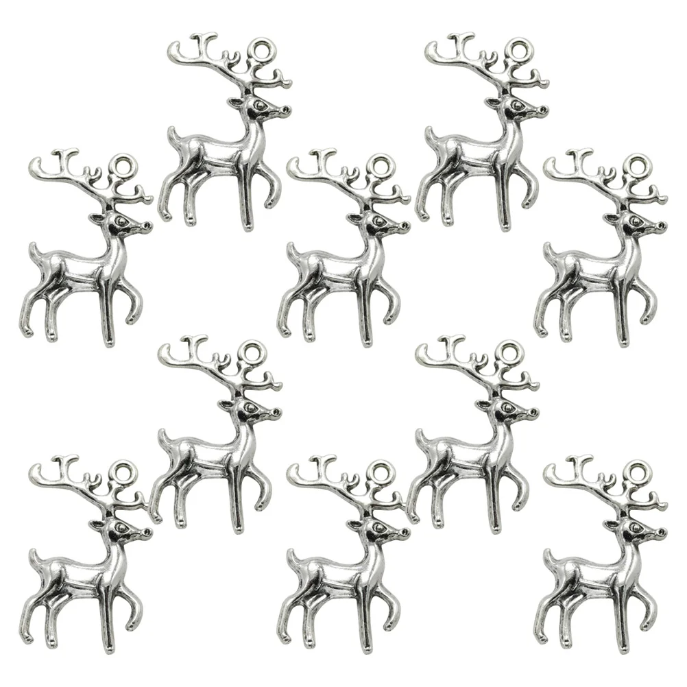 

20pcs Alloy Pendant Jewelry Making Accessories DIY Fine Workmanship Silver Color Charm Necklace Bracelet