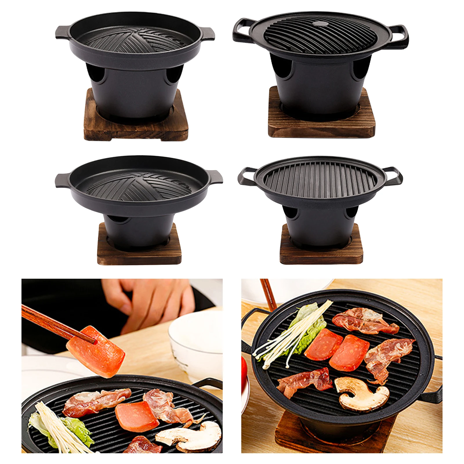 Japanese Style BBQ Grill Person Alcohol Stove Smokeless Portable Picnic