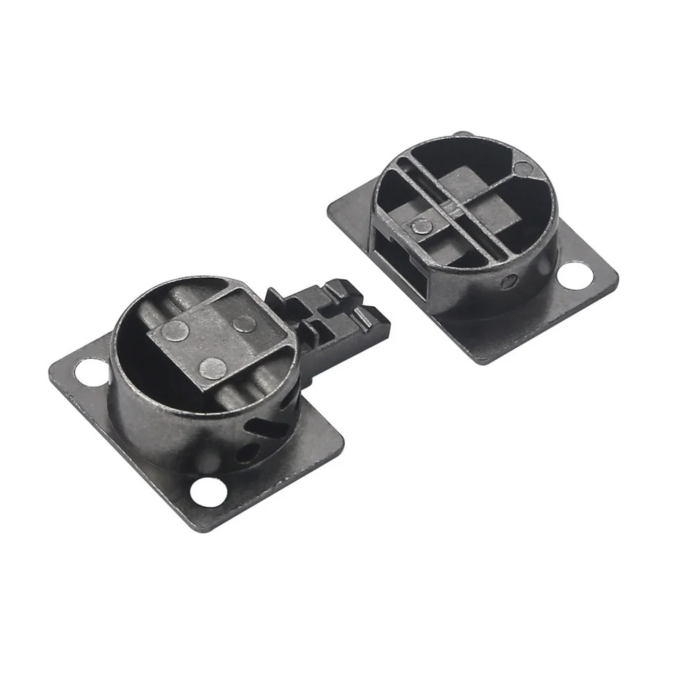 90 Degree Concealed Folding Hinge Engineered for Cabinet Drop Down Door Use with Zinc Alloy Composition and Black Nickel Coating
