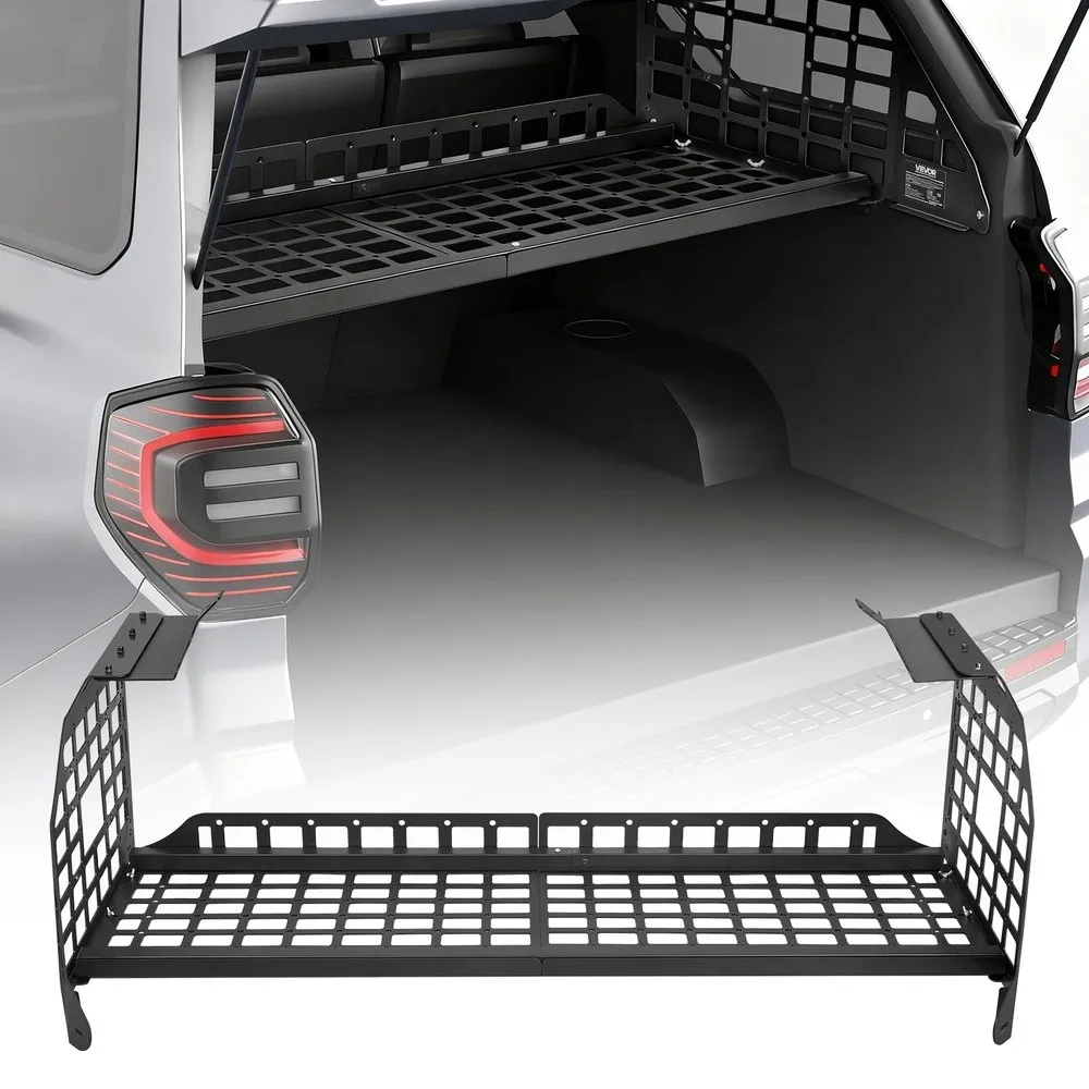 Rear Trunk Cargo Rack for 2010 2024 Toyota 4Runner 220 lbs Capacity Aluminum Alloy Basket Tray Interior Storage Luggage
