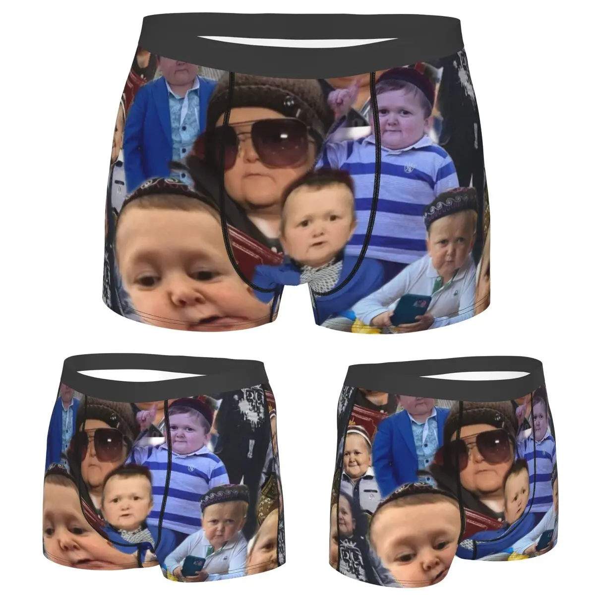 

Boxer Underpants Shorts Hasbulla Collage Panties Men Soft Underwear for Homme Man Boyfriend Gift