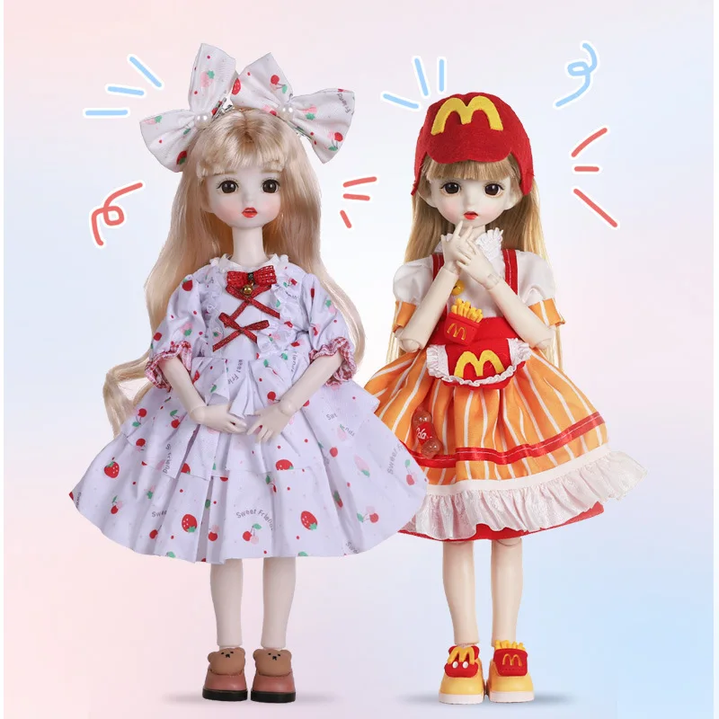 30cm corpo nu boneca vestir-se brinquedos 1/6 bjd figura maquiagem pele branca 20 articulações móvel mjd corpo mecânico diy jogar casa brinquedos