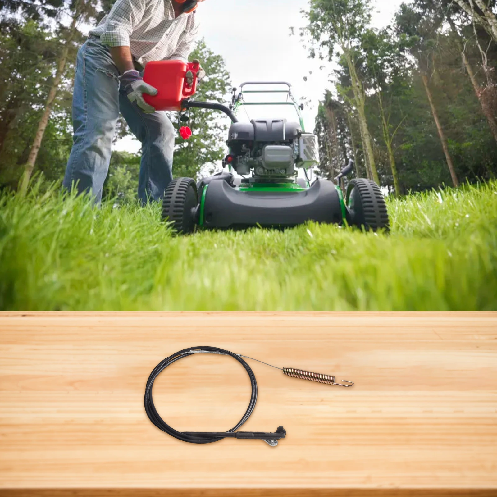 

Совместимый тормозной трос Timemaster для тормозных механизмов газонокосилок, требующих замены номера детали 133-8158.