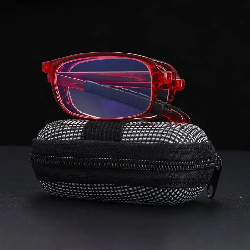 with box TR90 Folding Reading Glasses Unisex Portable Lightweight Presbyopic Eyeglasses Readers Eyewear +1.0 TO 4.0