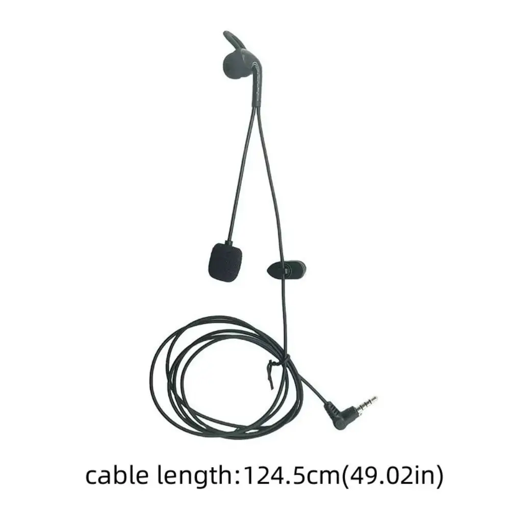 3.5mm Plug Referee Intercom Headset Football Referee Judger Use Referee Earphone In Ear Black Interphone Headphone V6 V6C V4 V4C