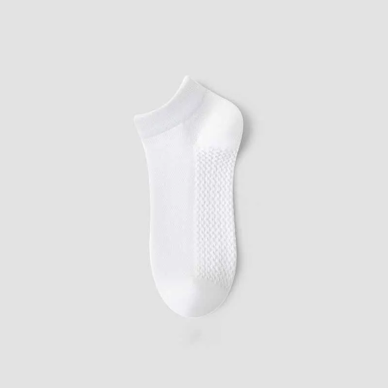 New Unisex Socks Fashion Anti Odor & Sweat Absorbing Short Tube Mesh Socks Men Socks Solid Ship Socks Thin Edition Casual Socks