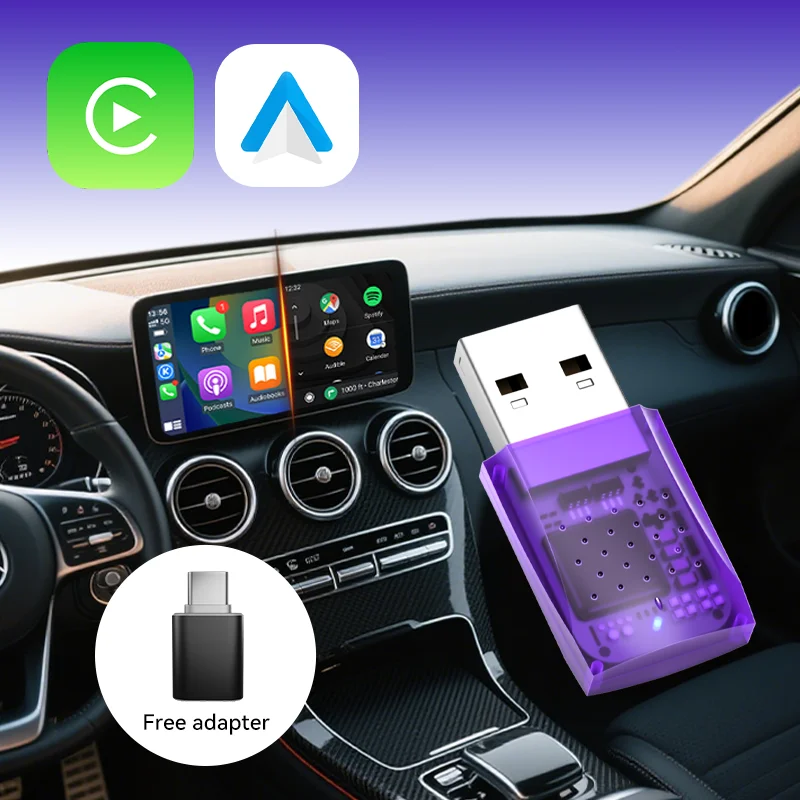 Universal CarPlay Android Auto Wireless Connector Effortless Plug and Play Car Portable Wireless CarPlay for Smart Box