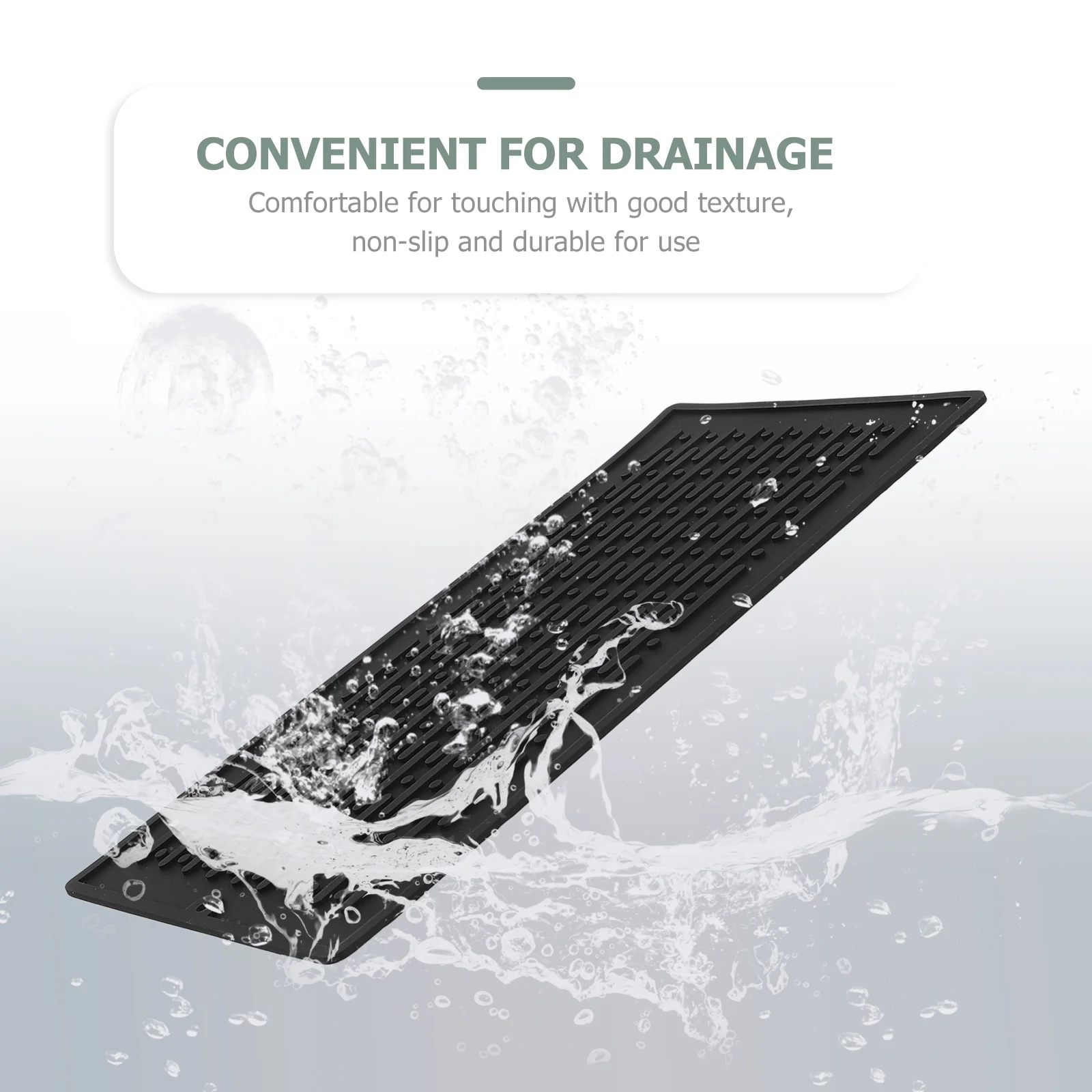 

2Pcs High Flexibility Anti Slip Dish Drying Mats for Home Kitchen Suitable Tableware Fruits Vegetables Drainage Mat