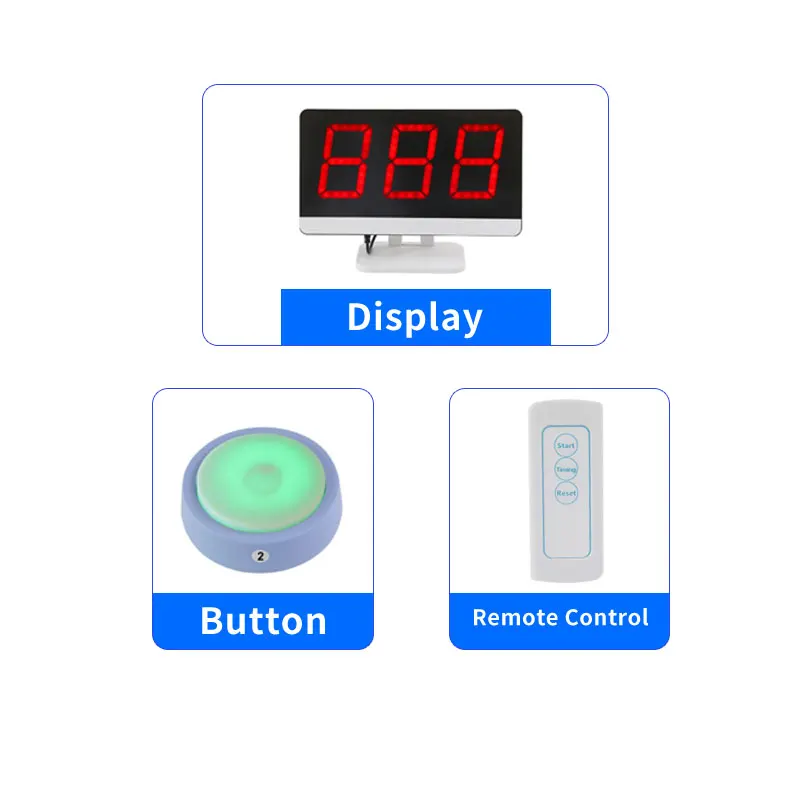 Juego de respuesta de prueba barato Sistema de zumbador 3 Modo de respuesta Estado de 4 colores para juegos de competición en el aula Show Juegos de fiesta familiar