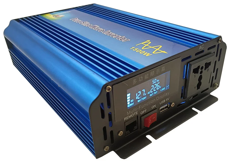 1500W DC 12V TO AC 110V 120V 60HZ surge power 3000W Pure sine wave Inverter