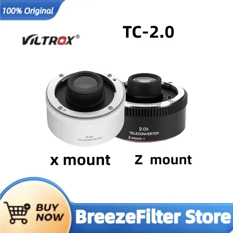 

VILTROX TC-2.0X Teleconverter Telephoto Lens Extender AF Auto Focus Mount Converter Lens for Sony E Nikon Z Camera Lens
