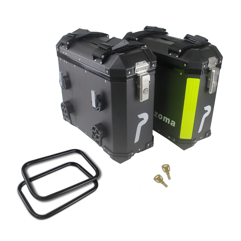 

Aluminum Side Case Universal Motorcycle Pannier Case Storage Side Trunk Box for W R1200GS F800 Honda CRF1100 Aprilia