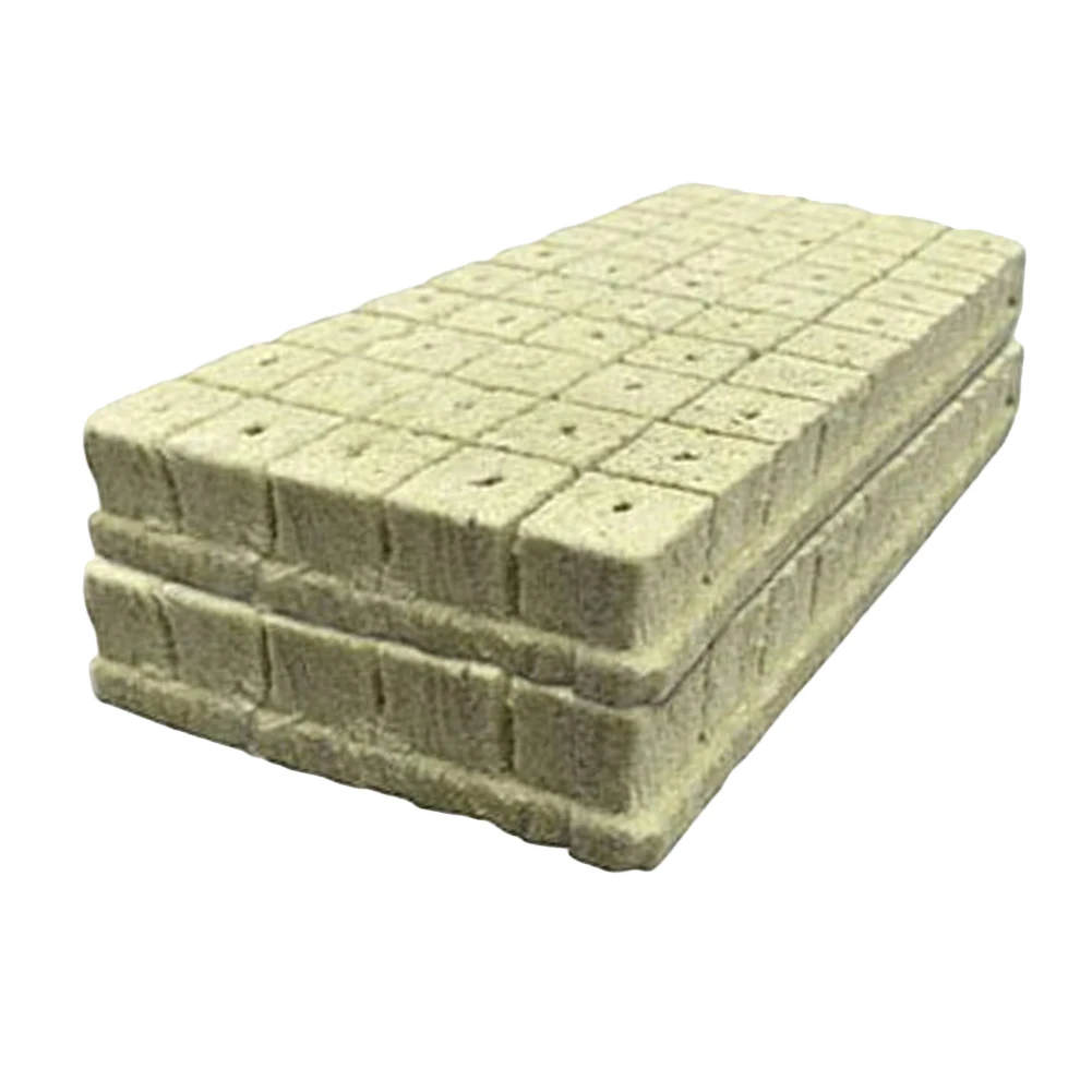 100 قطعة من مشغلات بذور الصوف الصخري مكعبات استنساخ الزراعة المائية التهوية شتلات البذور تنمو كتلة متعددة الأغراض لتنمية النباتات #1