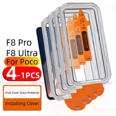 4/3/2/1pcs For Poco F8 Ultra Glass Xiaomi Poco F8 Ultra Pro Tempered Glass 9H HD Dust Free For Screen Protector Poco F8 Ultra