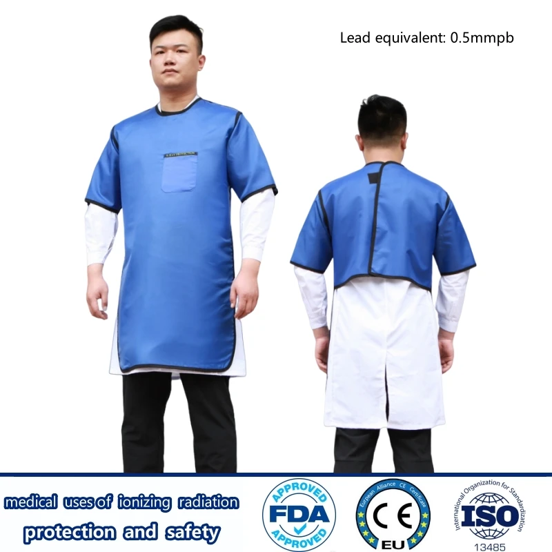 

Direct selling x-ray gamma ray radiation protective 0.5mmpb short sleeved lead apron radiological protection lead clothes