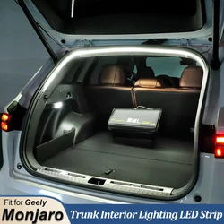 LINNUNU Baule posteriore Barra luminosa a LED Strisce Tronco Interno Lampada decorativa Striscia adatta per Geely Monjaro Manjaro Starray Atlas Boyue L