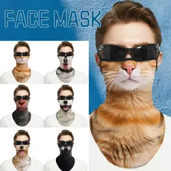 Animals Face Mask Design Magic Seamless Bandanas Sports Masks Headband Cycling Balaclava Female Headwear Buffs